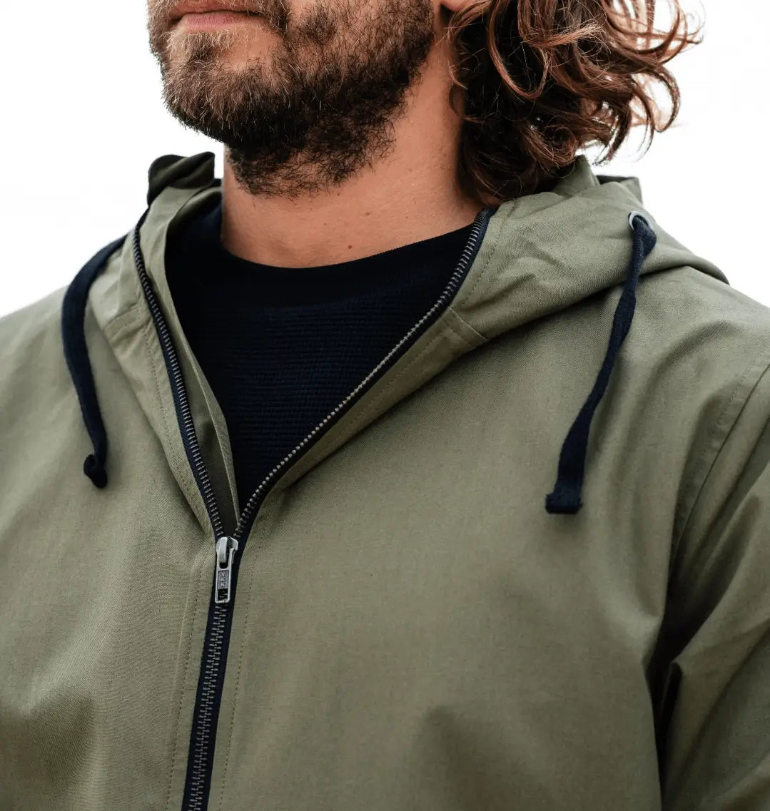 Essential Hooded Zip-Up Sailcoat Jacket
