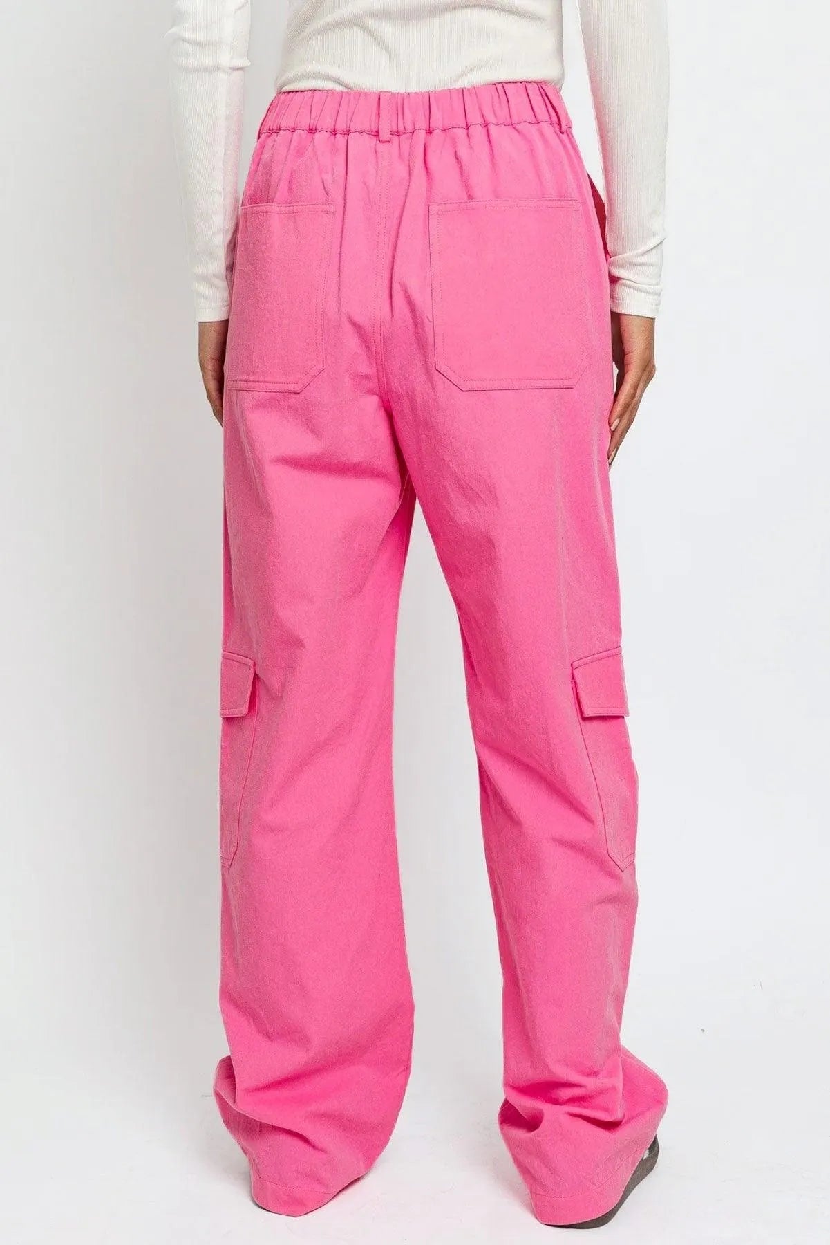 Chic High-Waisted Wide-Leg Cargo Pants
