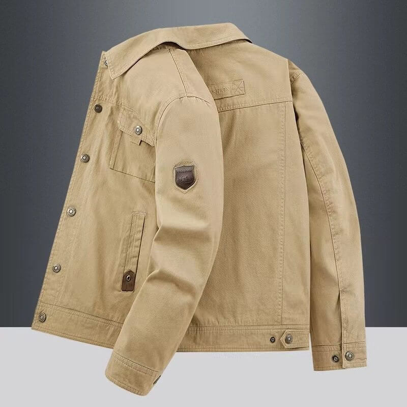 Rugged Multi-Pocket Canvas Field Jacket