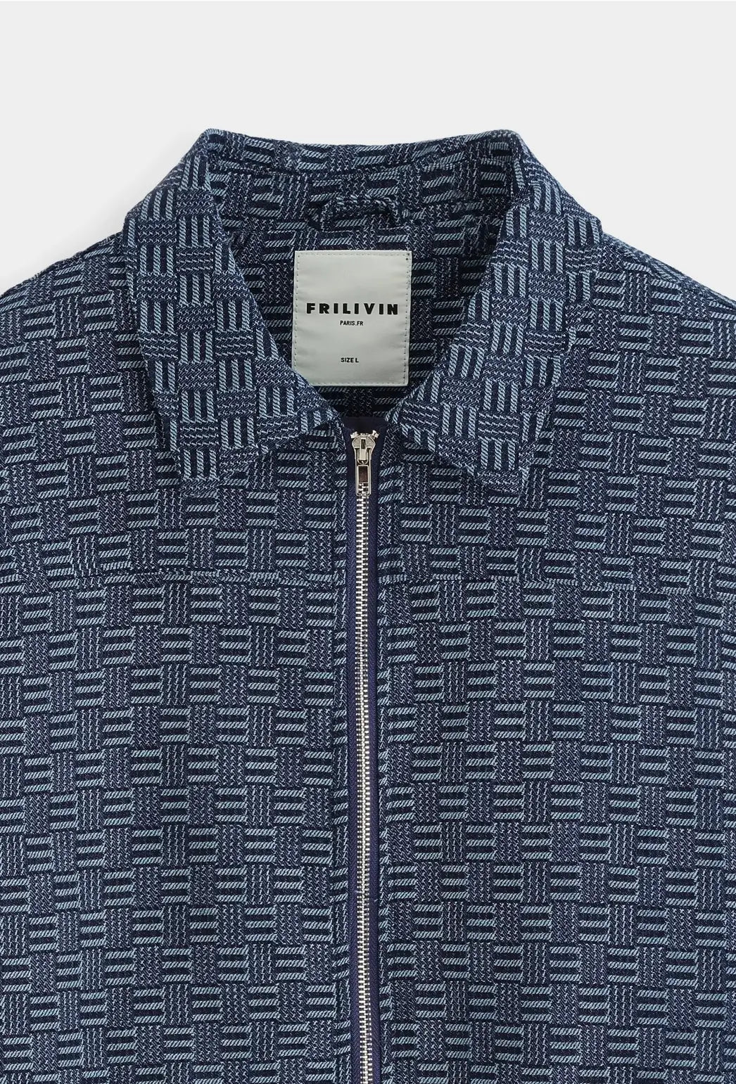 Sophisticated Textured Knit Zip-Up Bomber Jacket