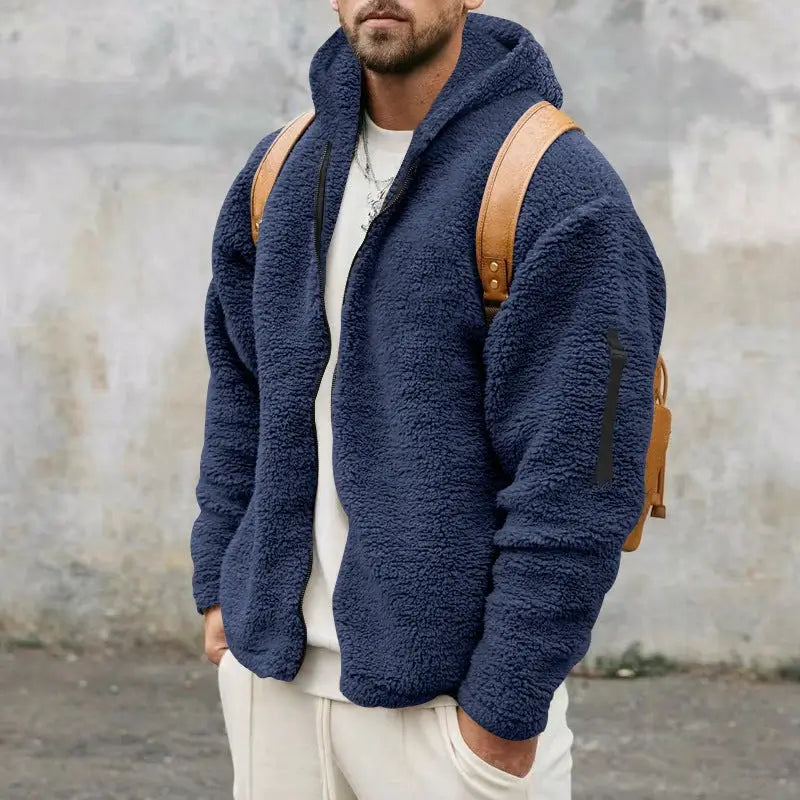Ultra-Soft Double-Sided Teddy Fleece Zip-Up
