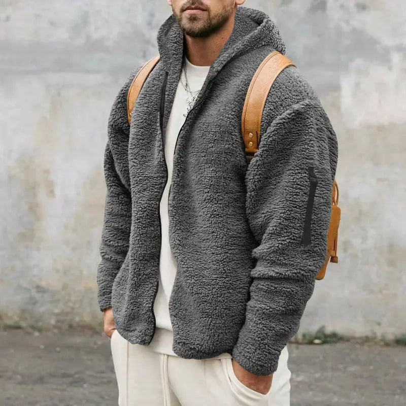 Ultra-Soft Double-Sided Teddy Fleece Zip-Up