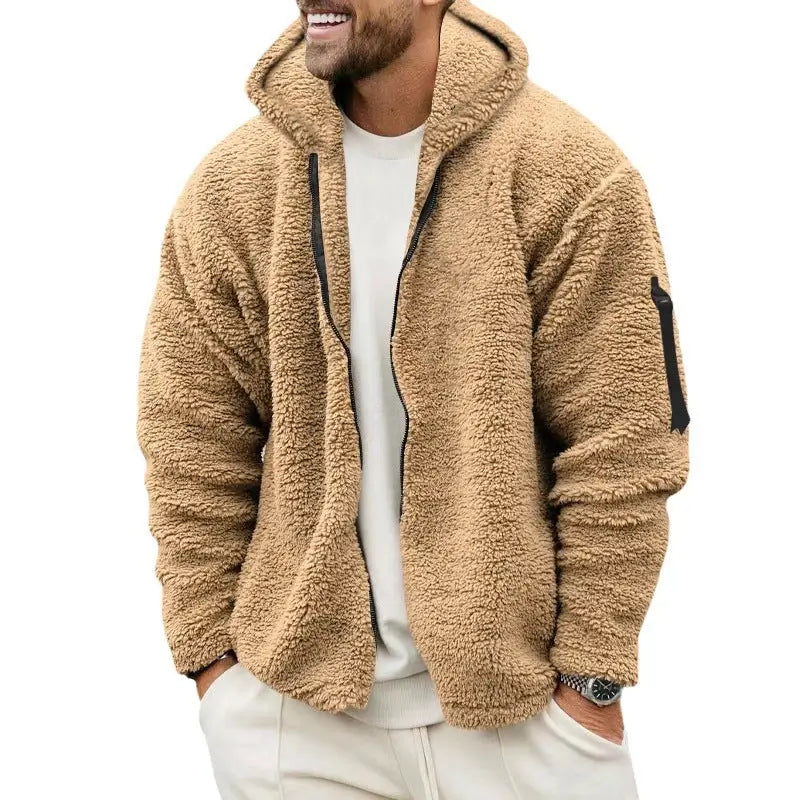 Ultra-Soft Double-Sided Teddy Fleece Zip-Up